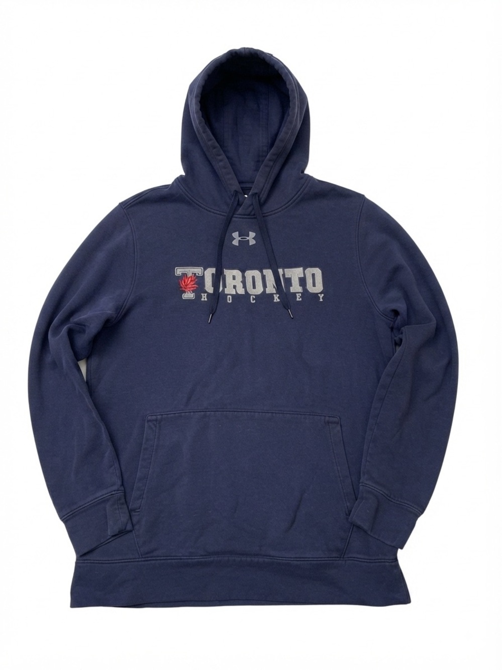 Under Armour Toronto Hockey Pullover Hoodie Navy Blue Small